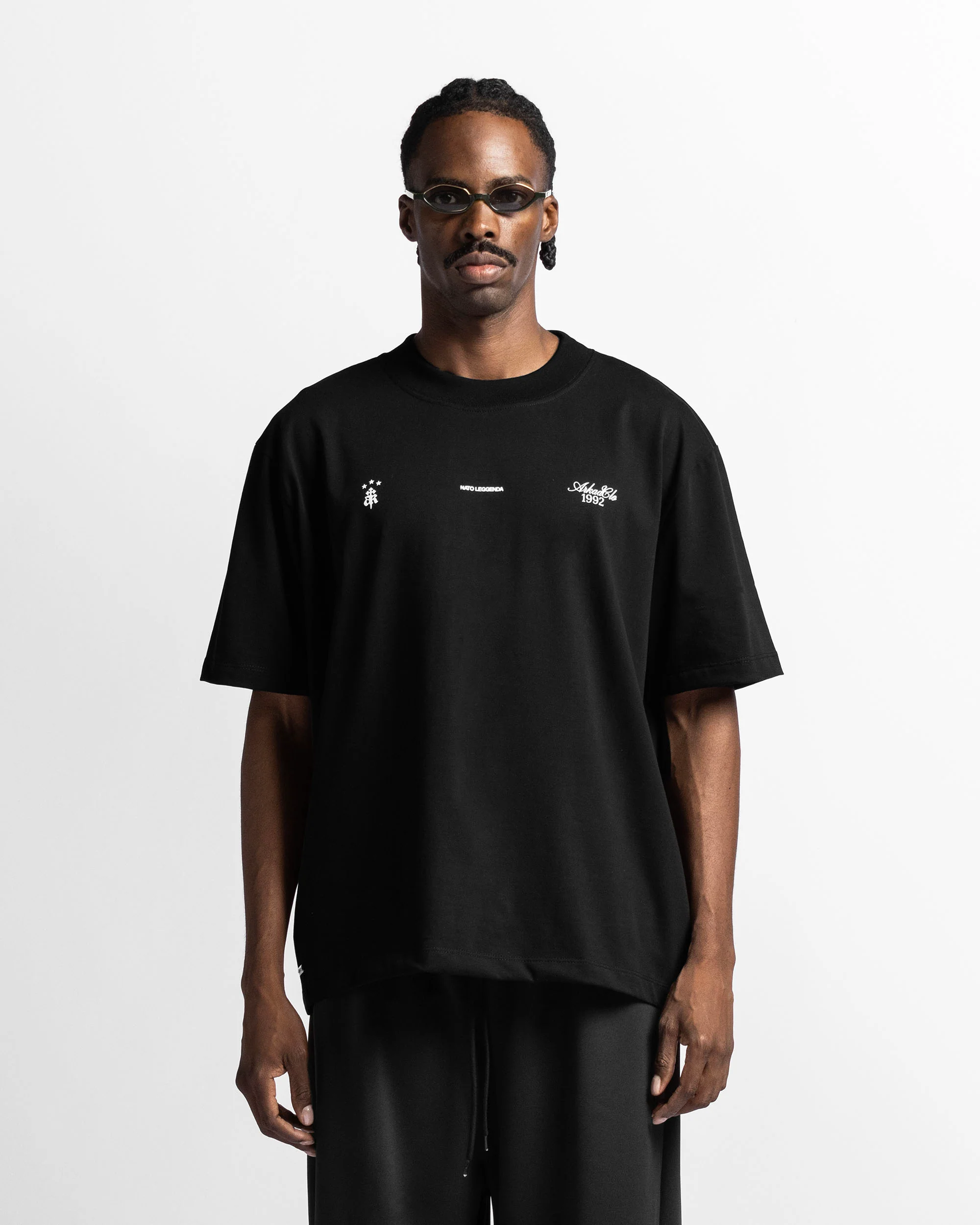 Regular Fit Tshirt Negra Nato Leggenda - Image 3