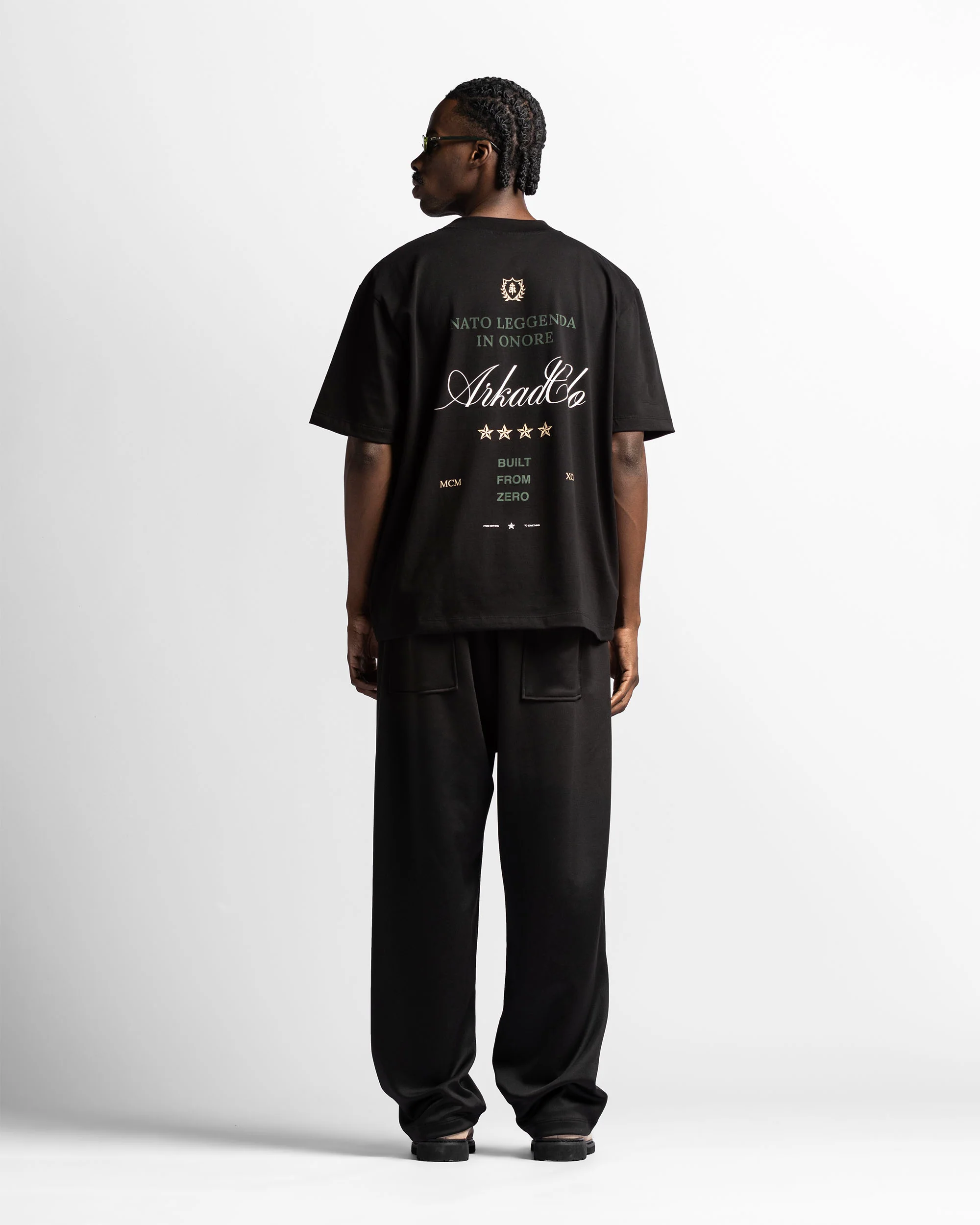 Regular Fit Tshirt Negra Nato Leggenda - Image 6