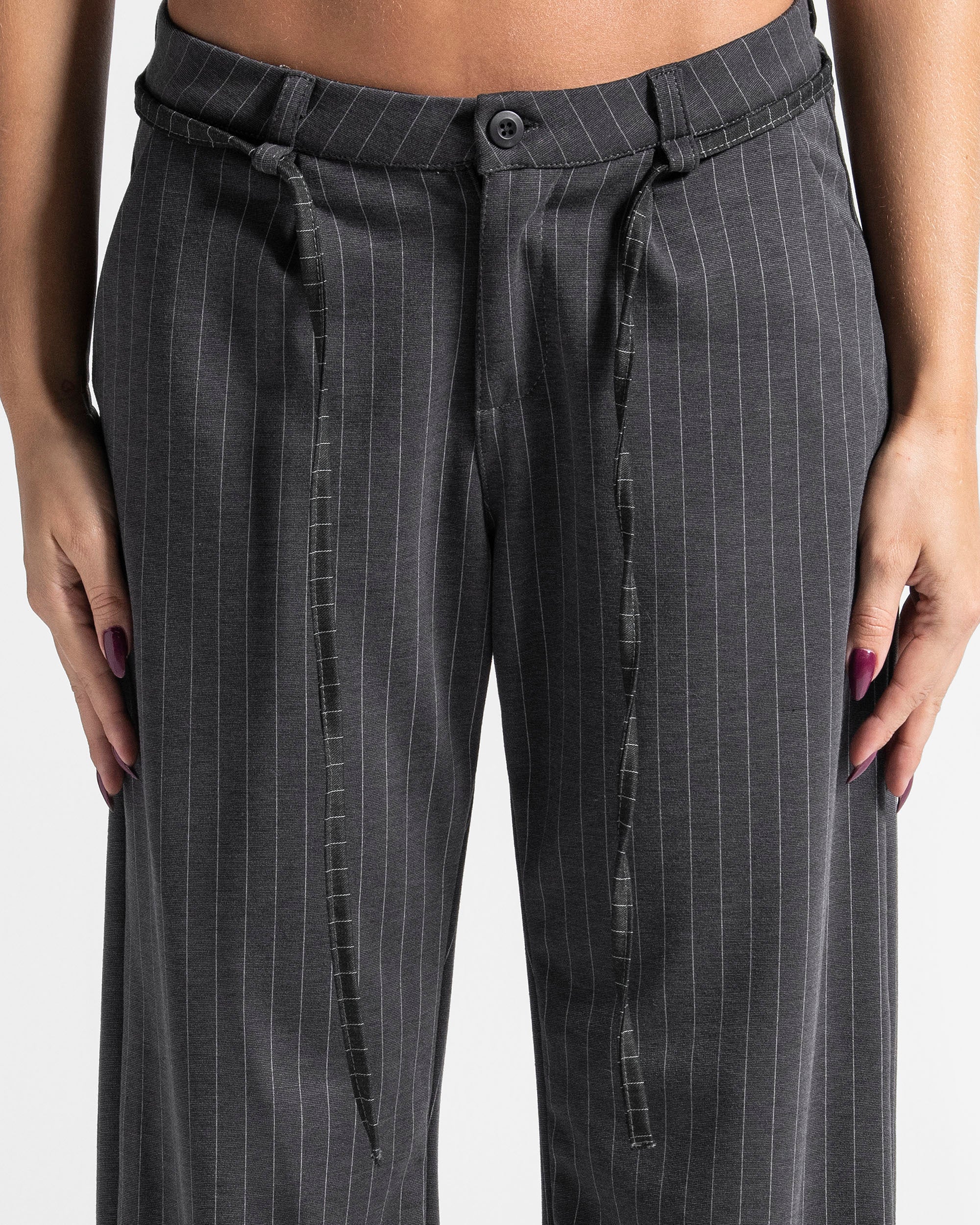Striped Pant Gris Mujer - Image 4