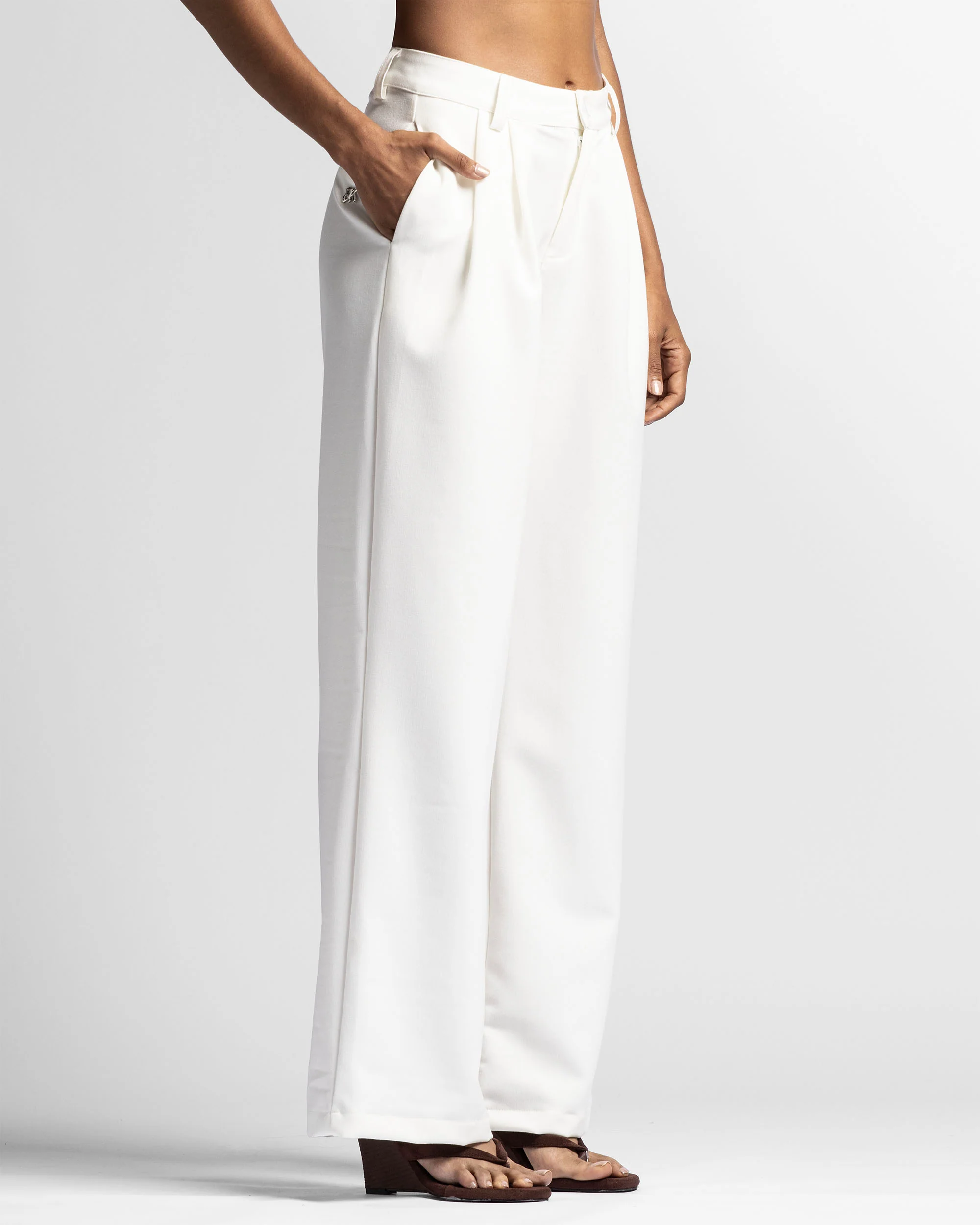 Tailored Pant Blanco Mujer - PREVENTA - Image 3