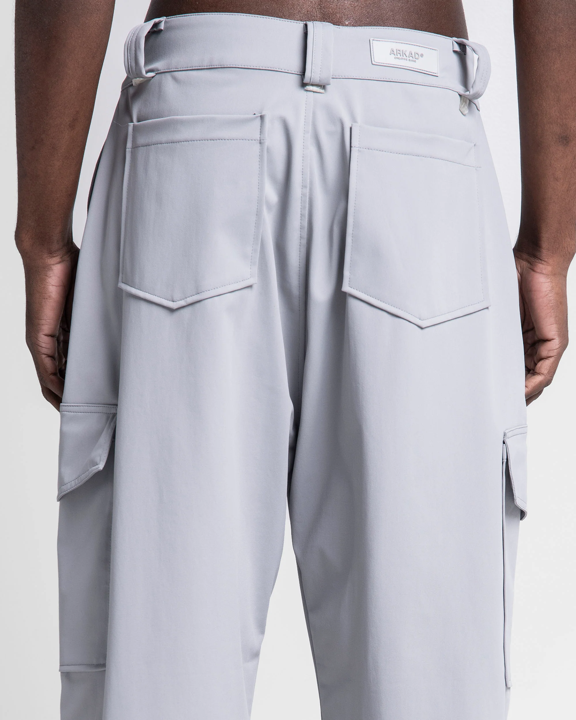 Tailored Pant Botas Ajustables Gris Claro - Image 3