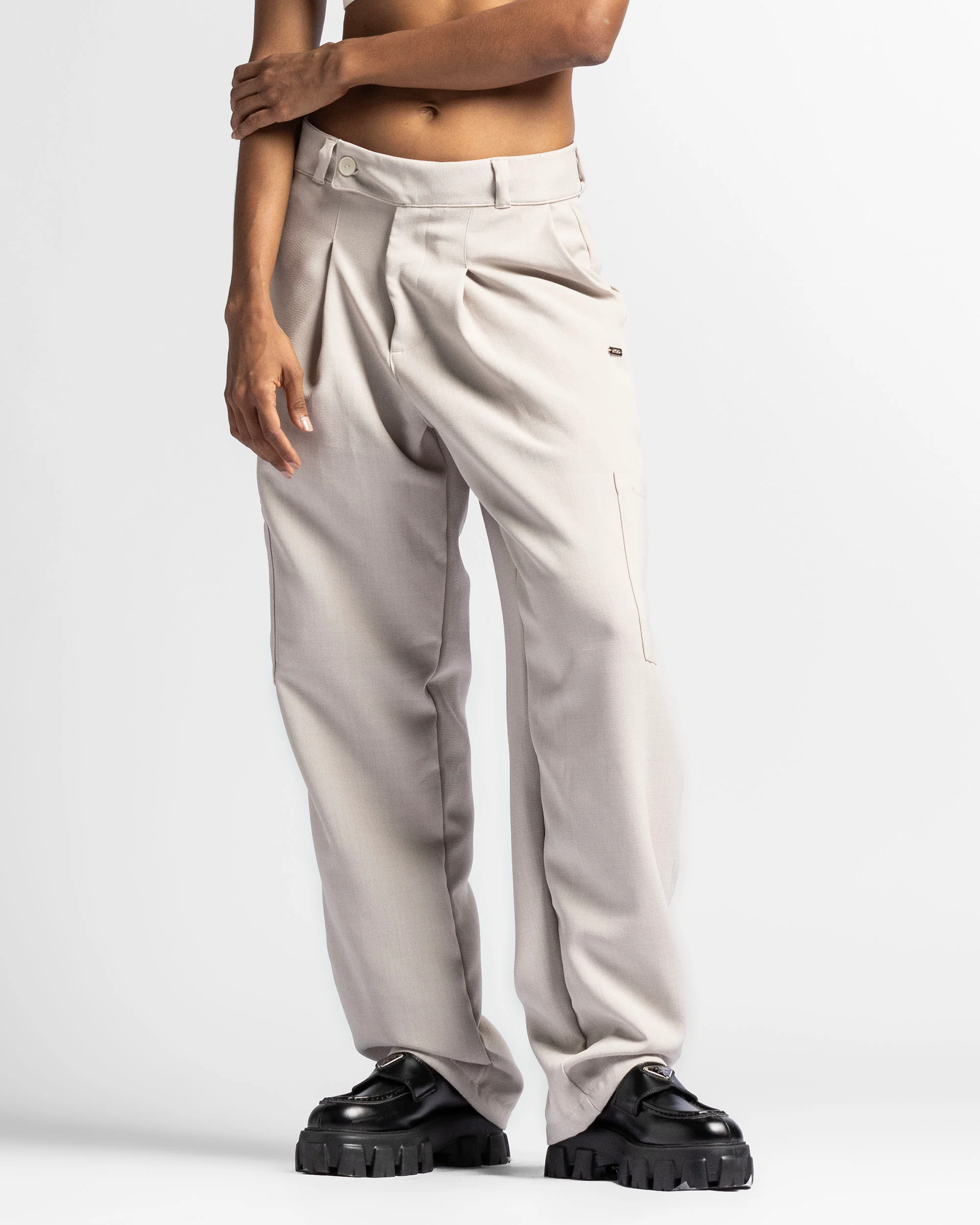 Tailored Pant Taupe - Unisex - Image 5