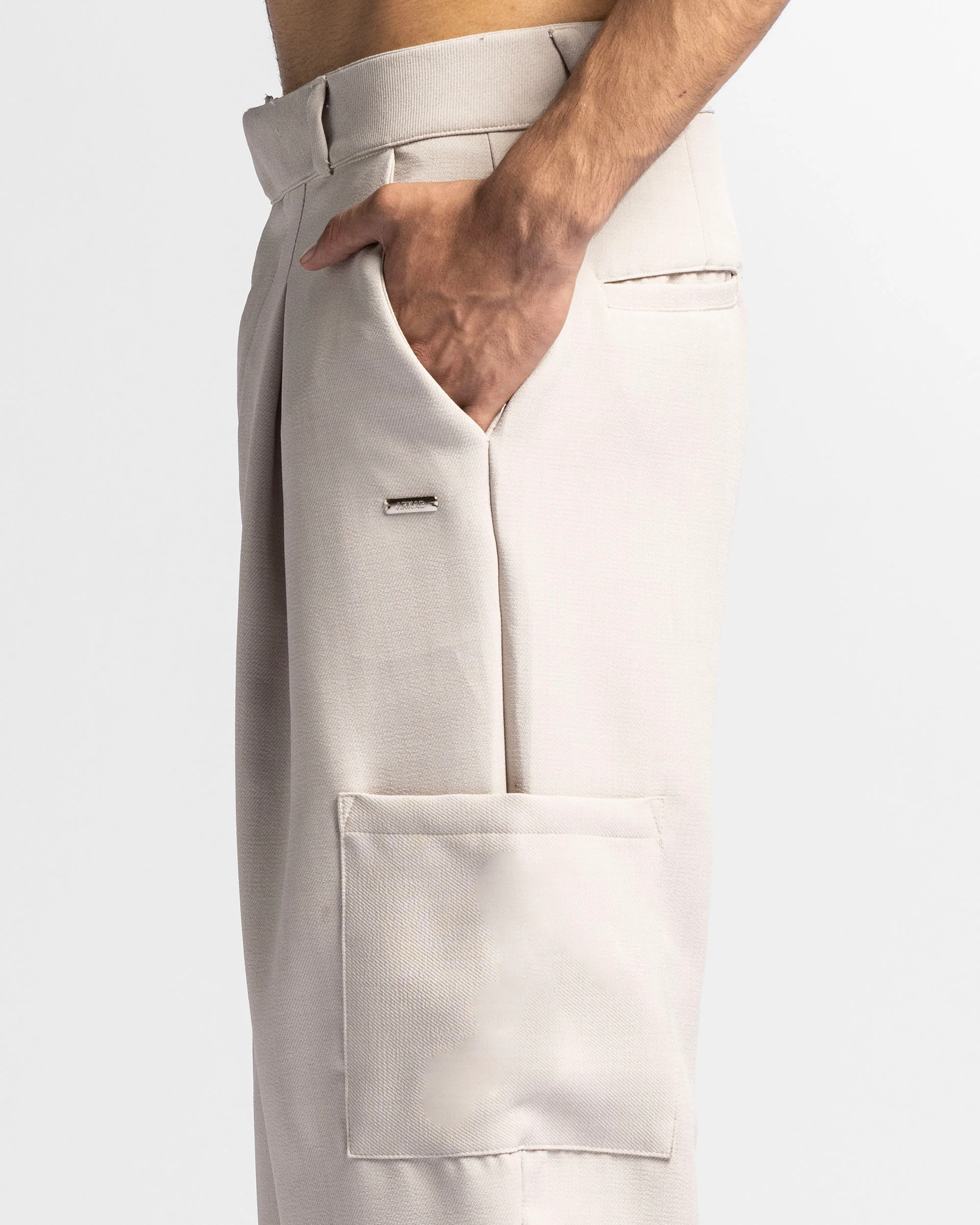 Cargo Tailored Pant Taupe - Image 7