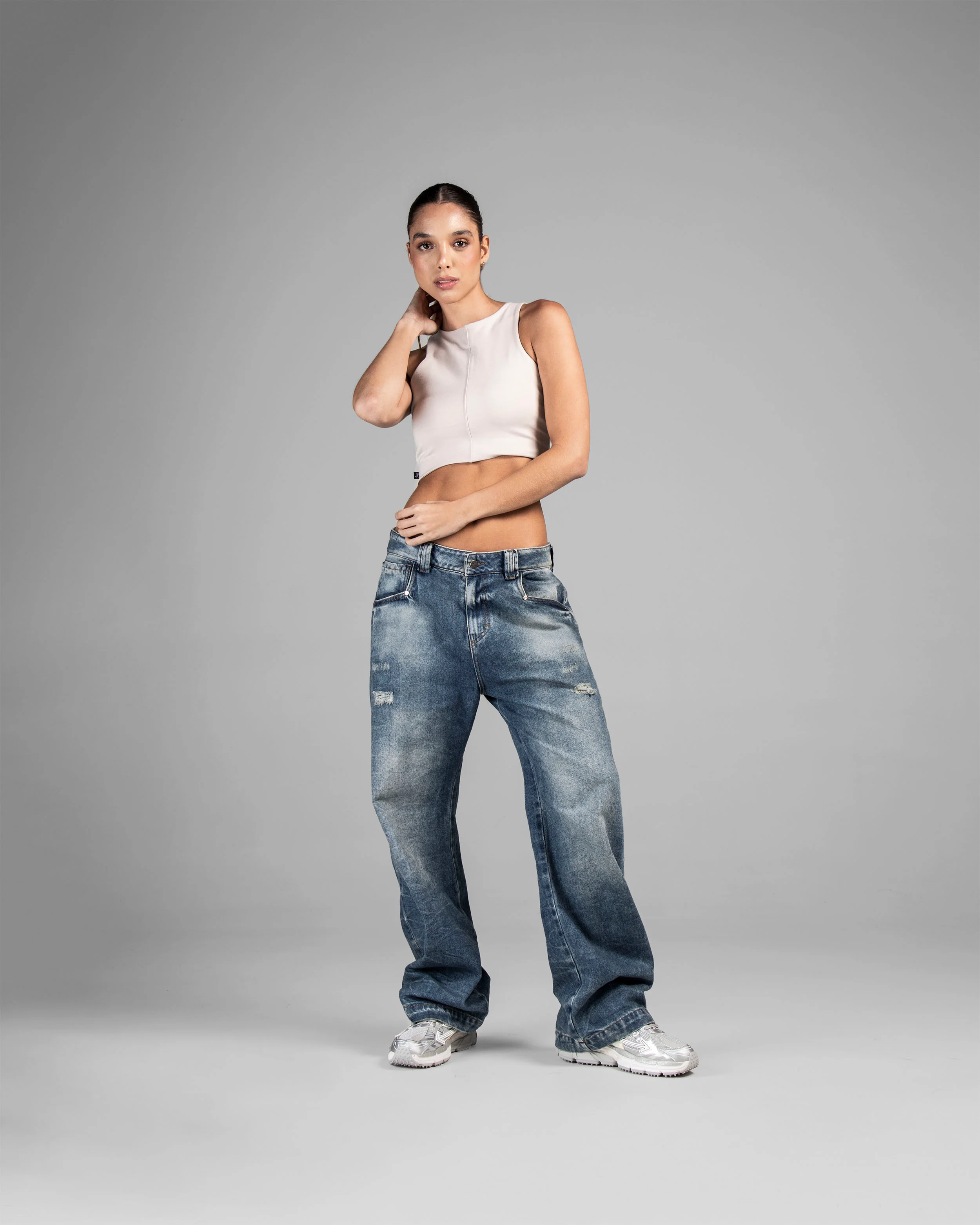 Tank Top Mujer Beige - Image 5