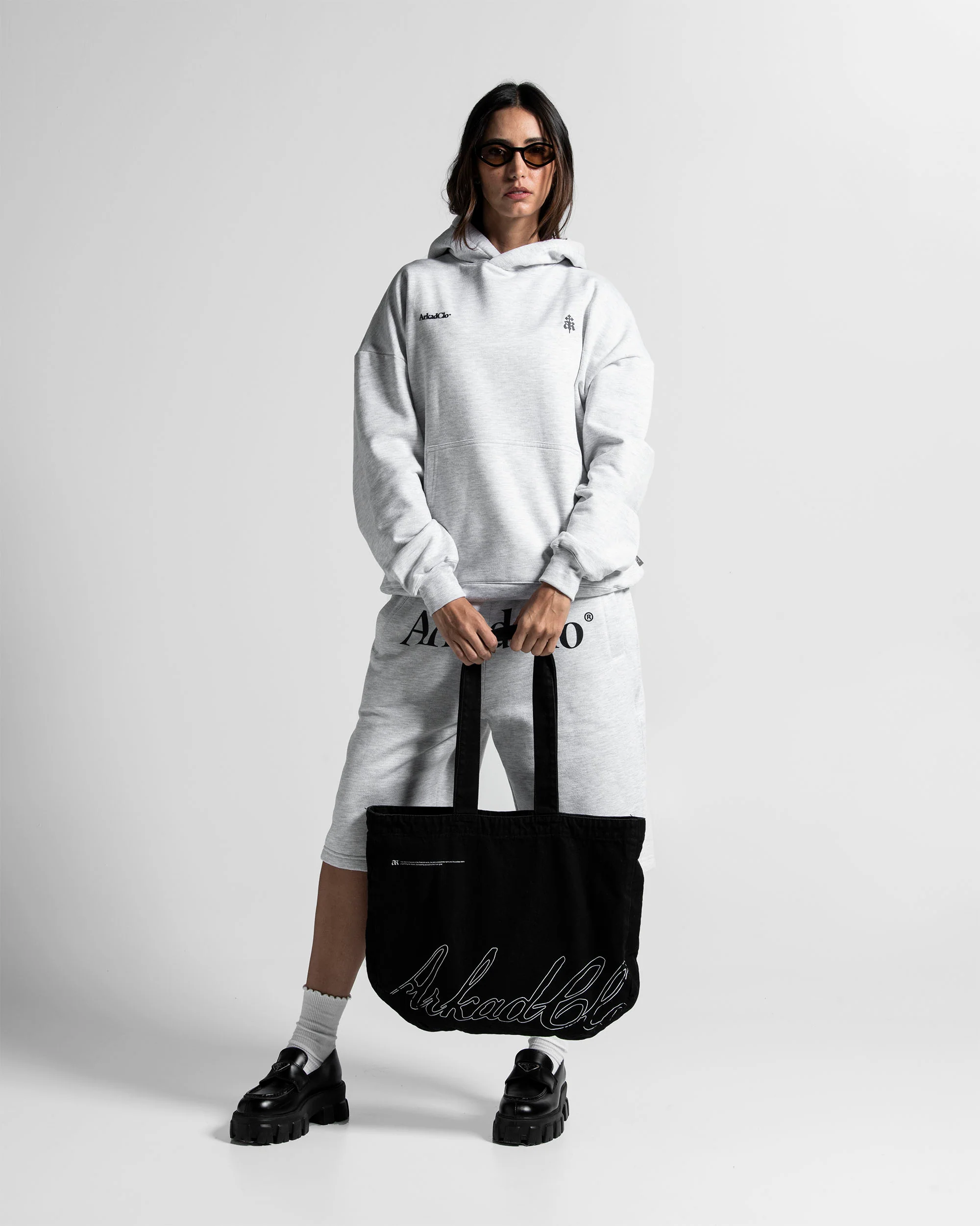 Hoodie Gris Paper Trail - Unisex - Image 3