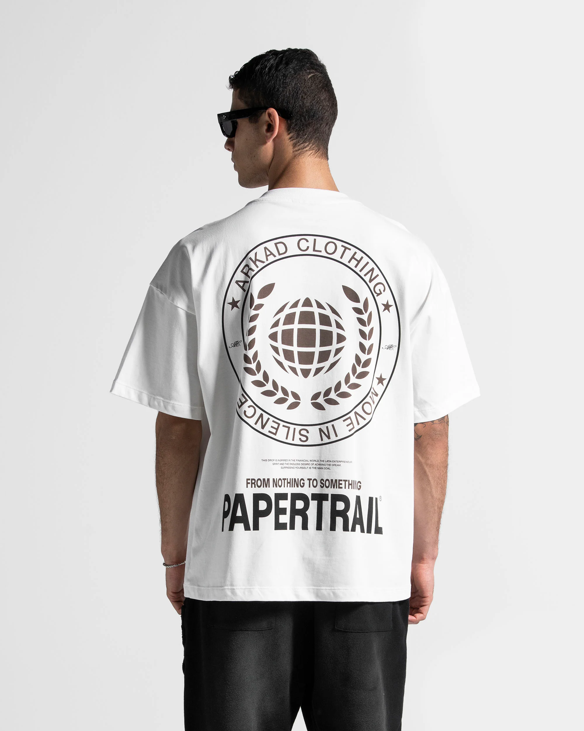 Tshirt Oversize Blanca Paper Trail - Image 2