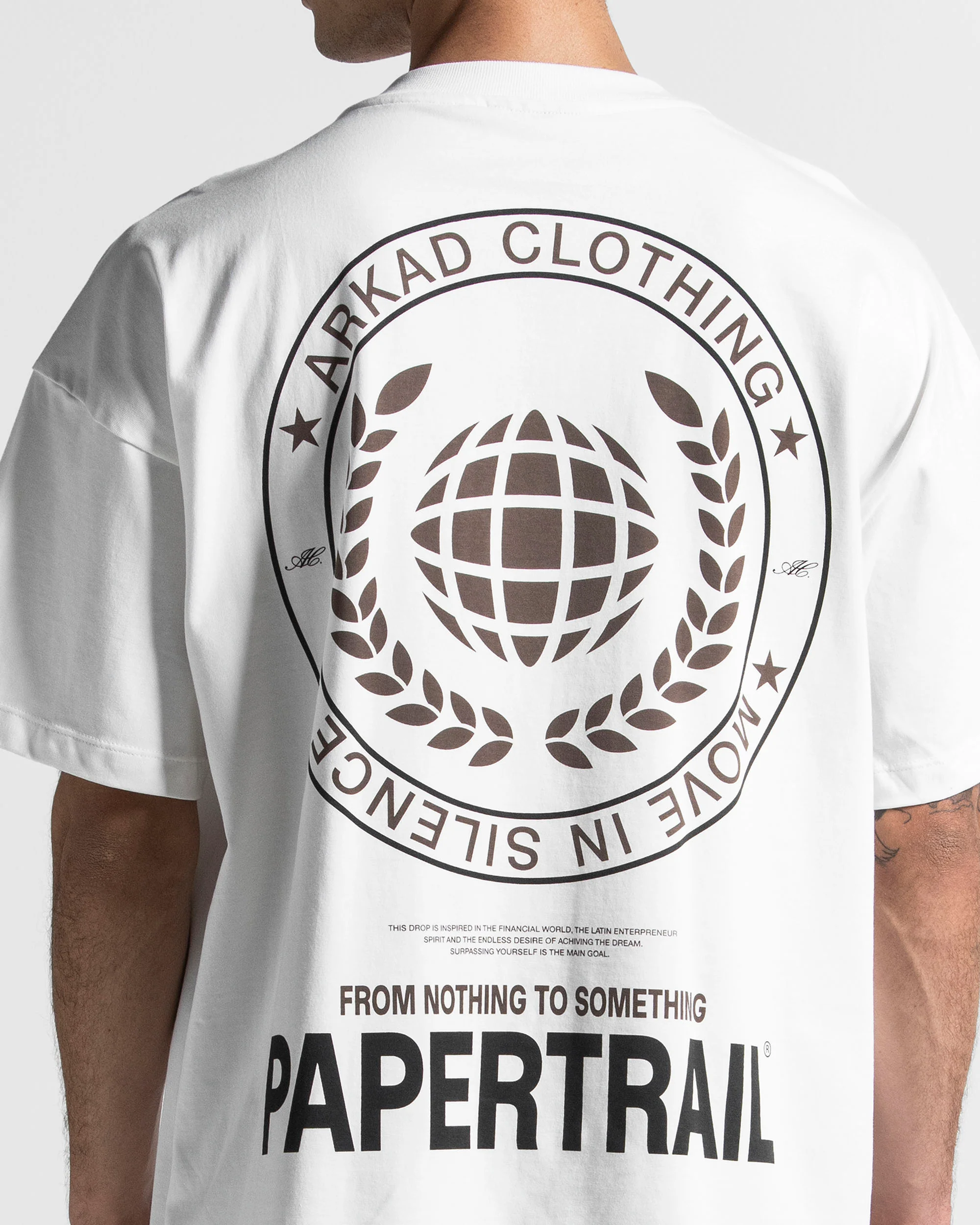 Tshirt Oversize Blanca Paper Trail - Image 5