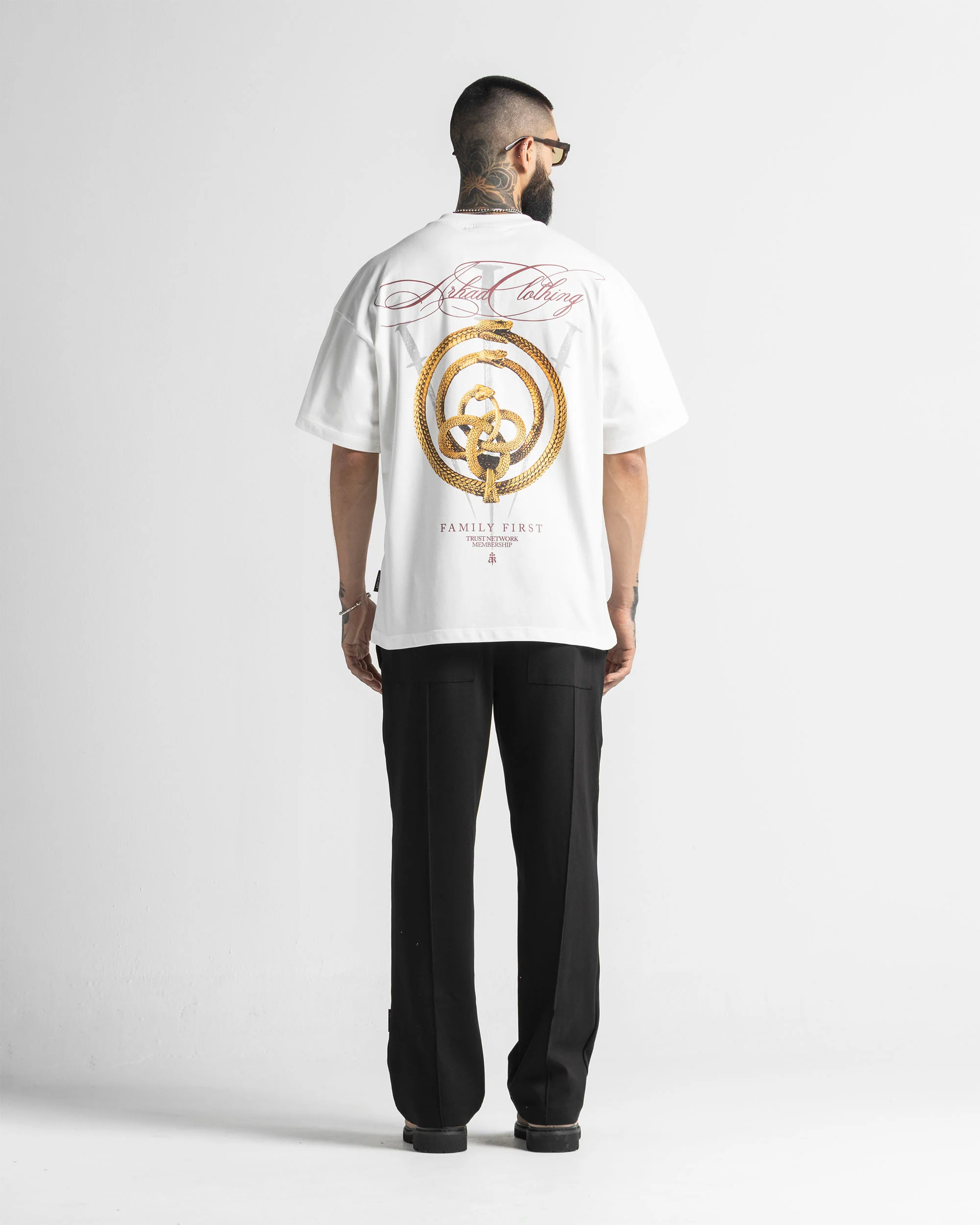 Tshirt Oversize Blanca Golden Snake - Image 3