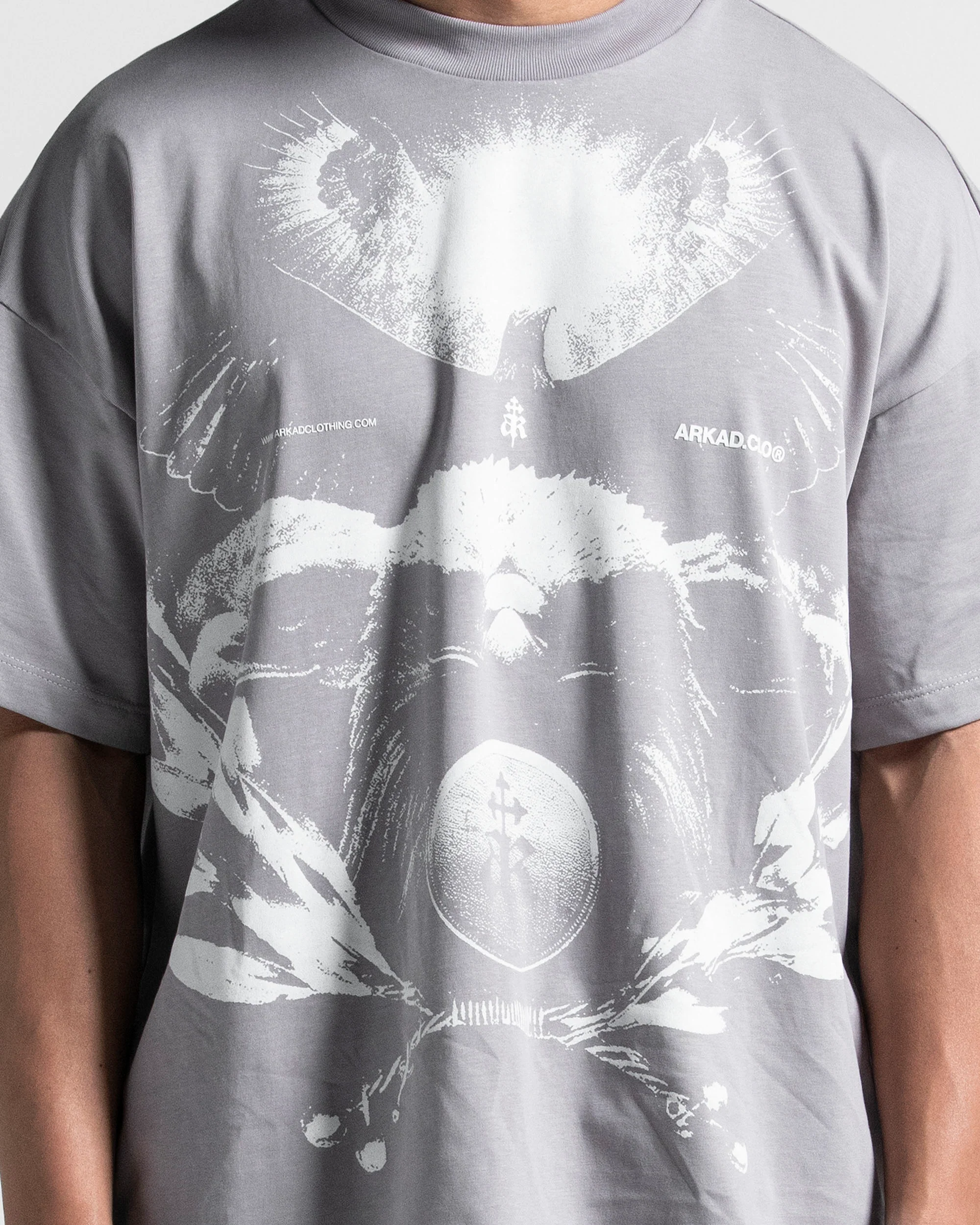 Tshirt Oversize Gris Paper Trail - Image 5