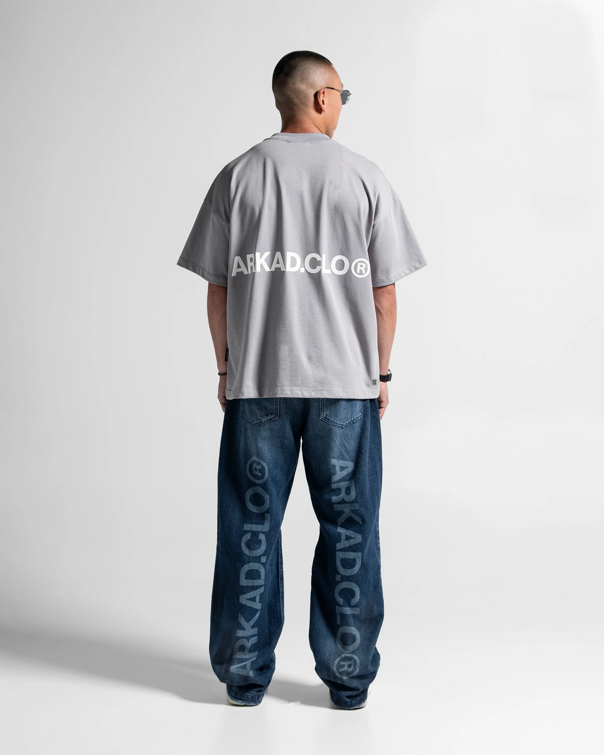 Tshirt Oversize Gris Paper Trail - Image 8