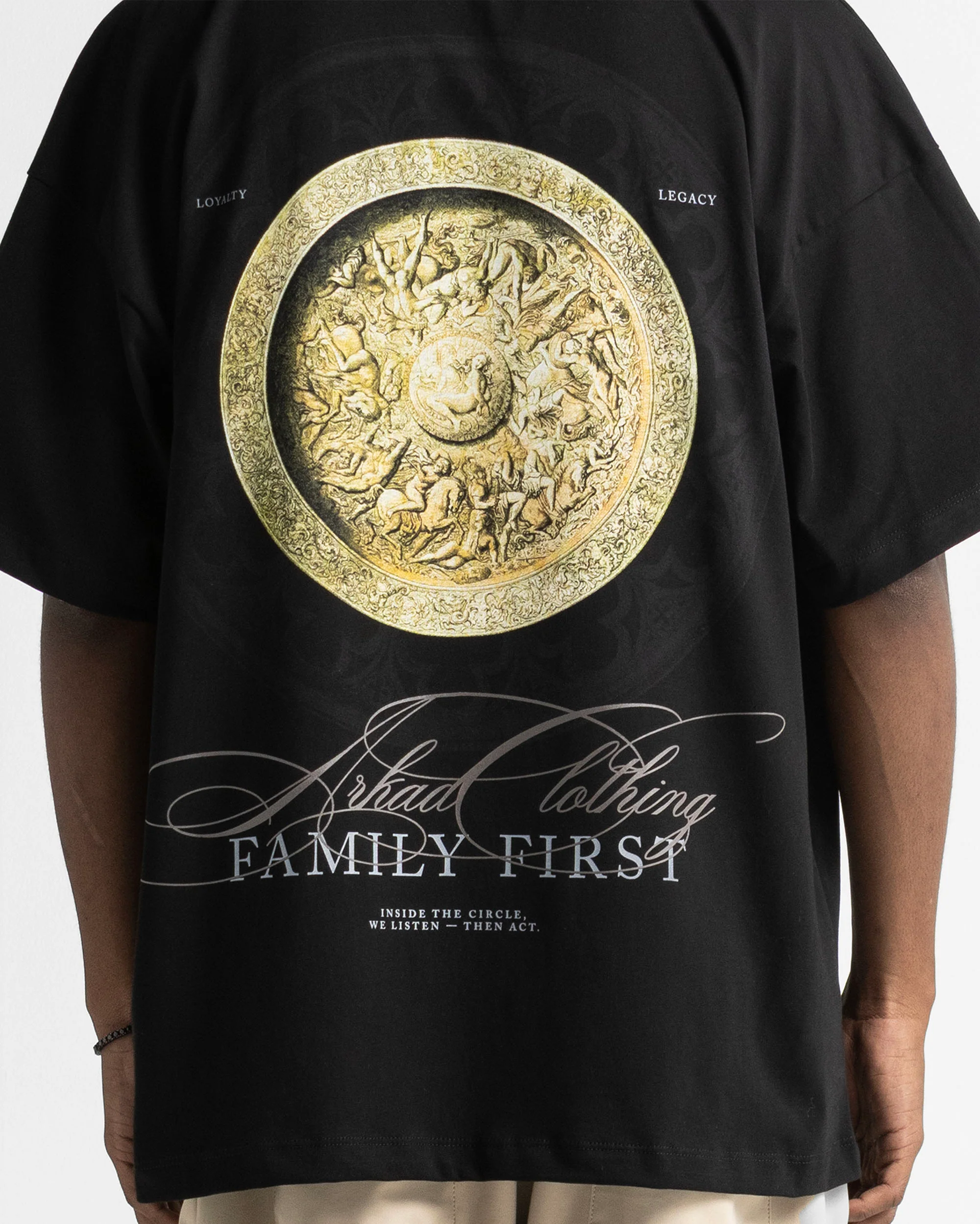 Tshirt Oversize Negra Medal - Image 3