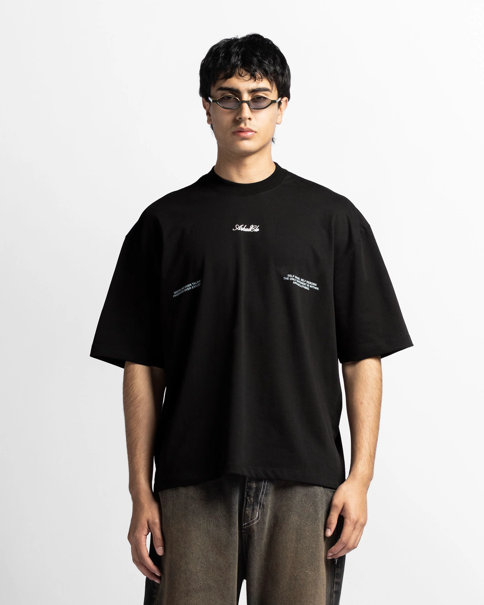 Tshirt Oversize Negra Trophy