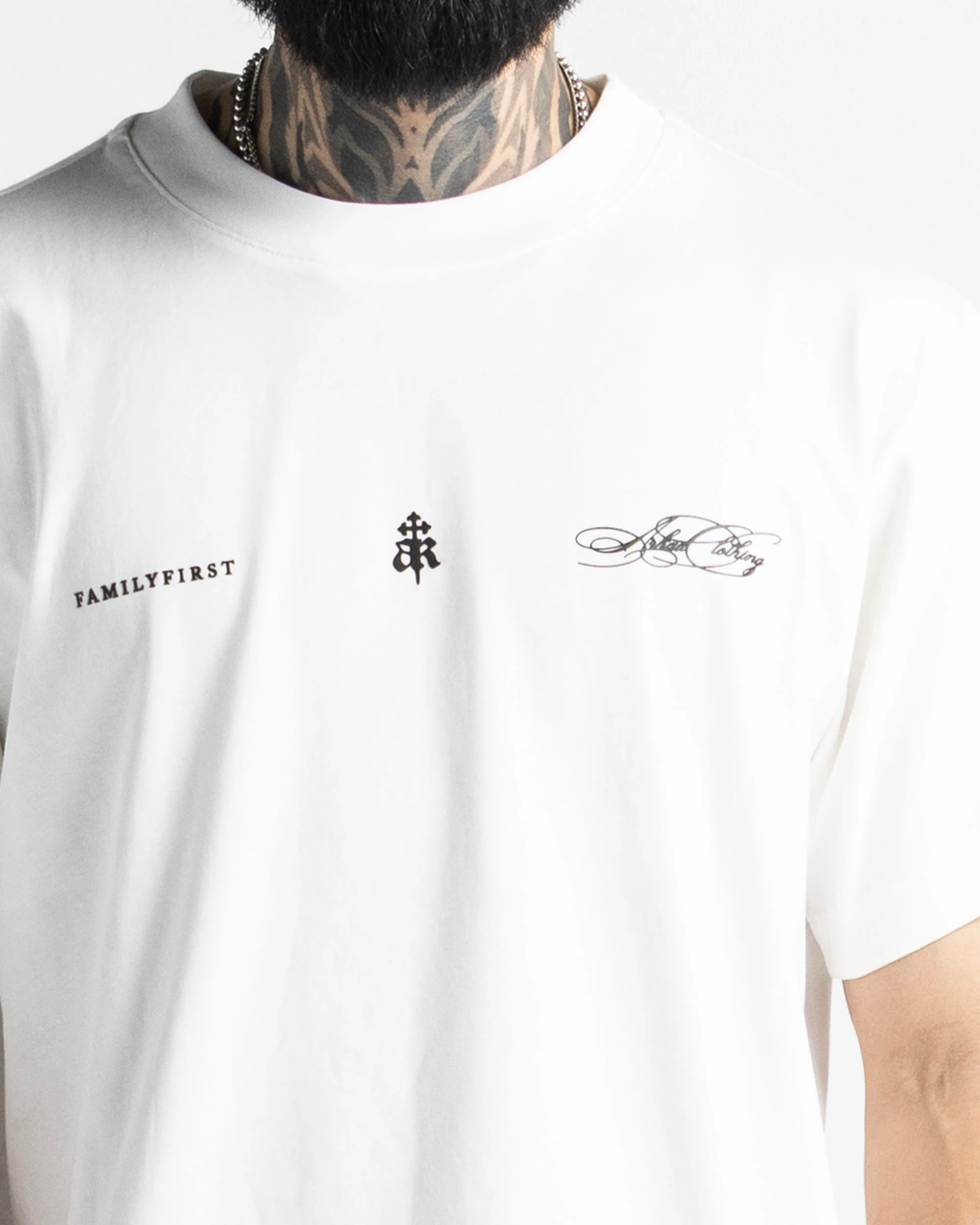 Tshirt Regular Fit Blanca Arkad Clo Texto Gris - Image 5