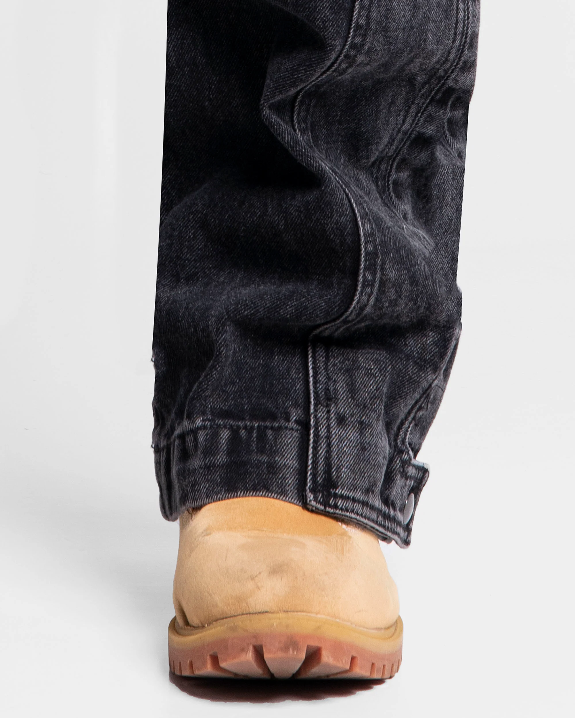 Washed Denim Pant Cargo Negro - Image 9