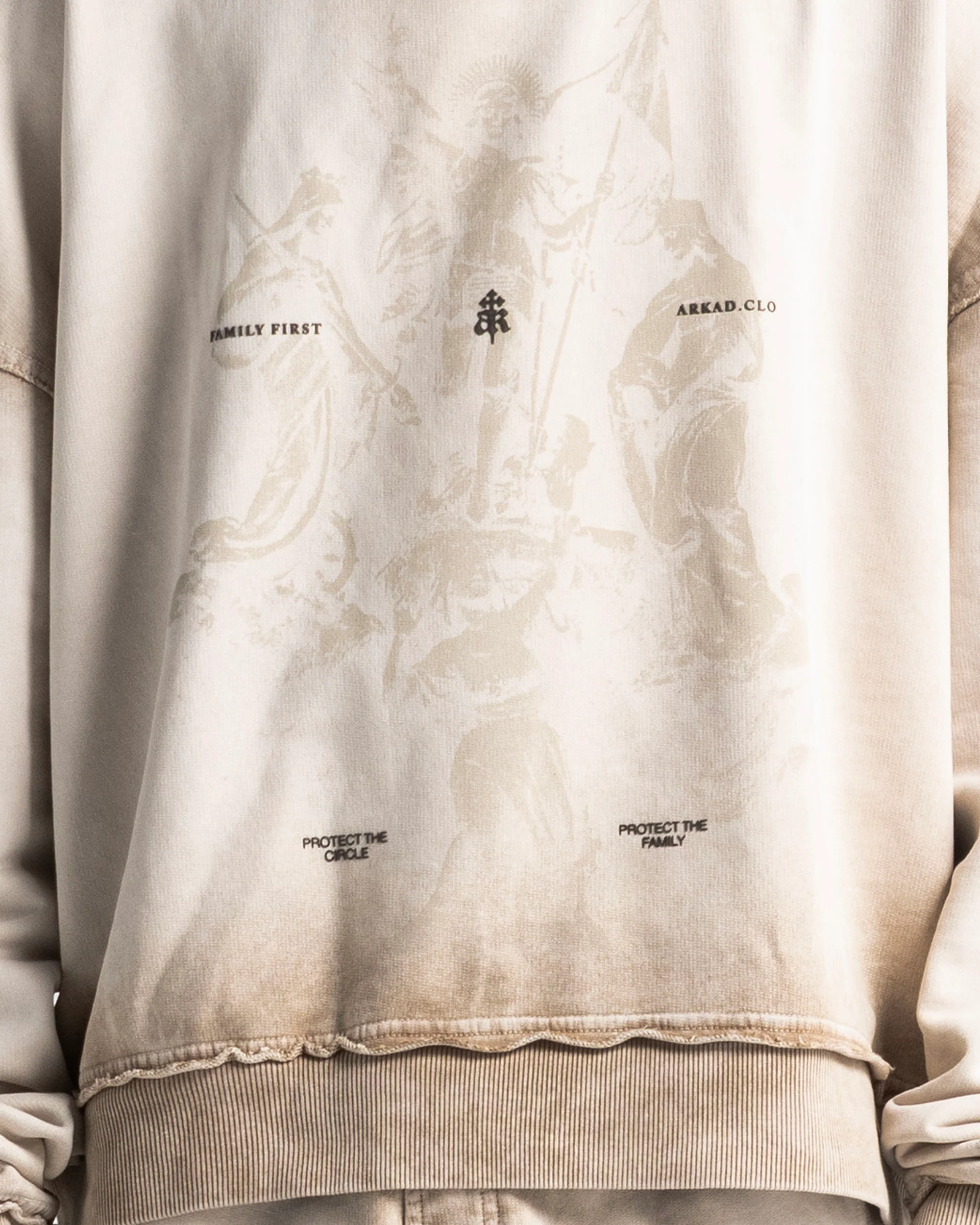 Washed Hoodie Sand - Image 6