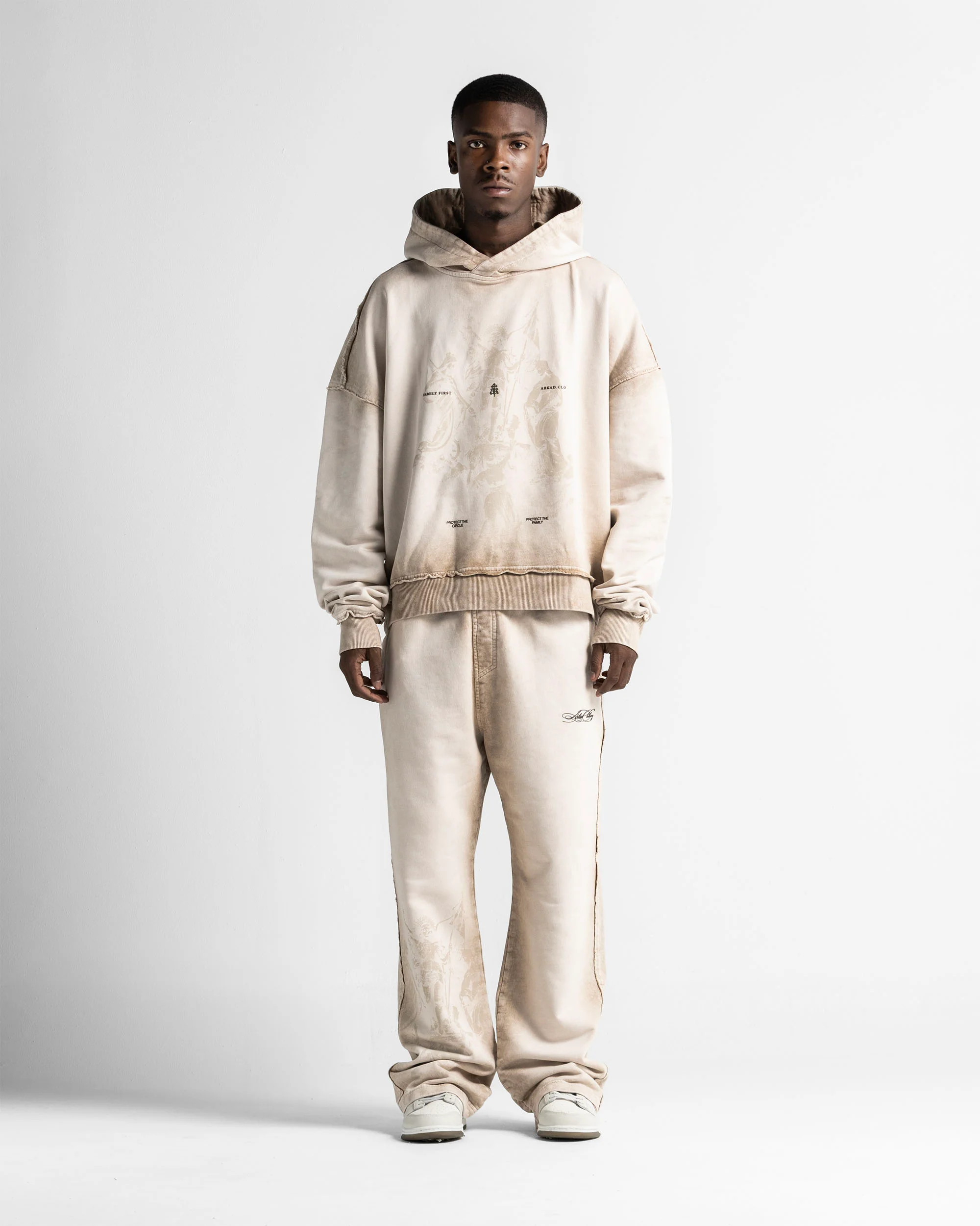 Washed Hoodie Sand - Image 8
