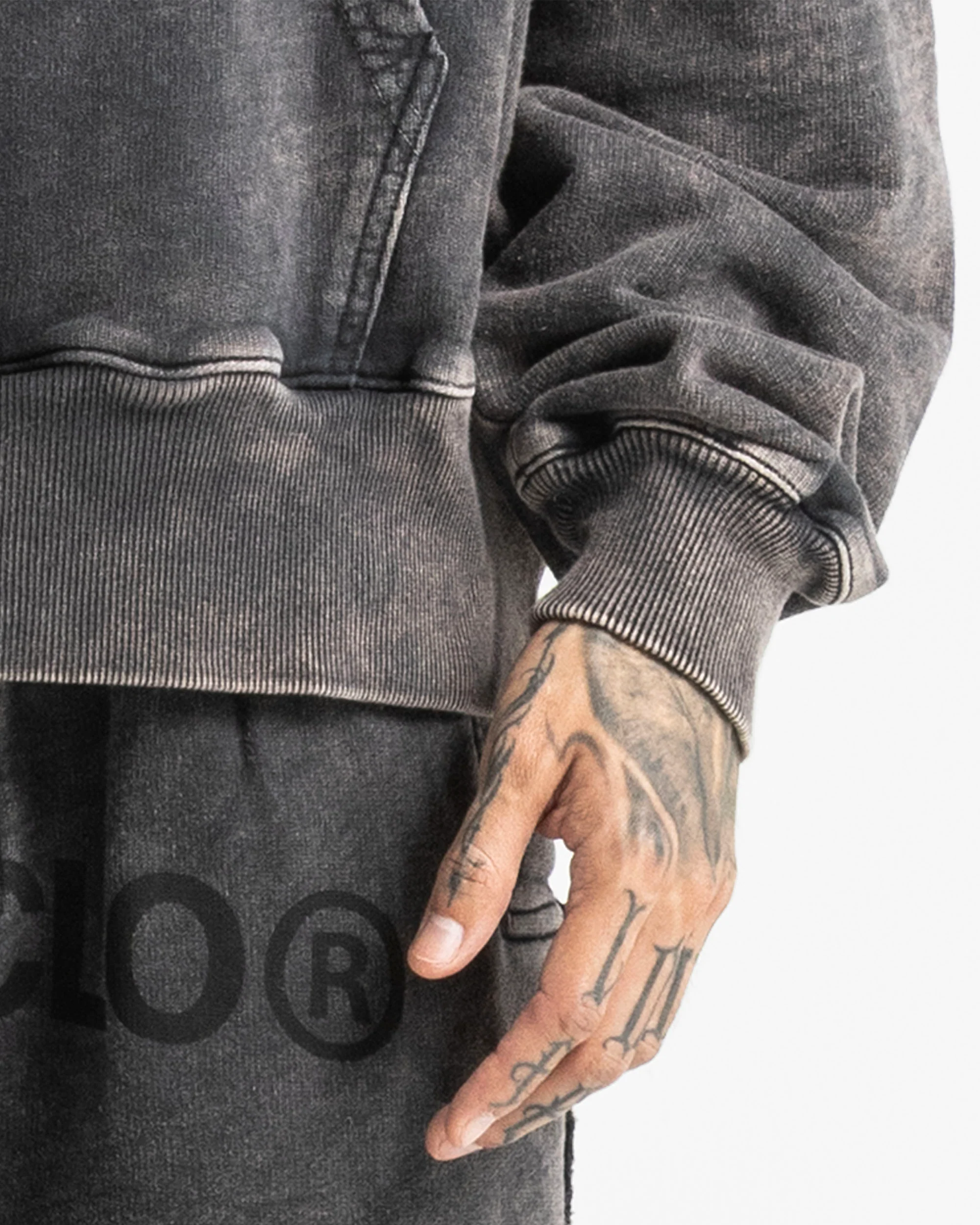 Washed Hoodie Family Negro - Image 6