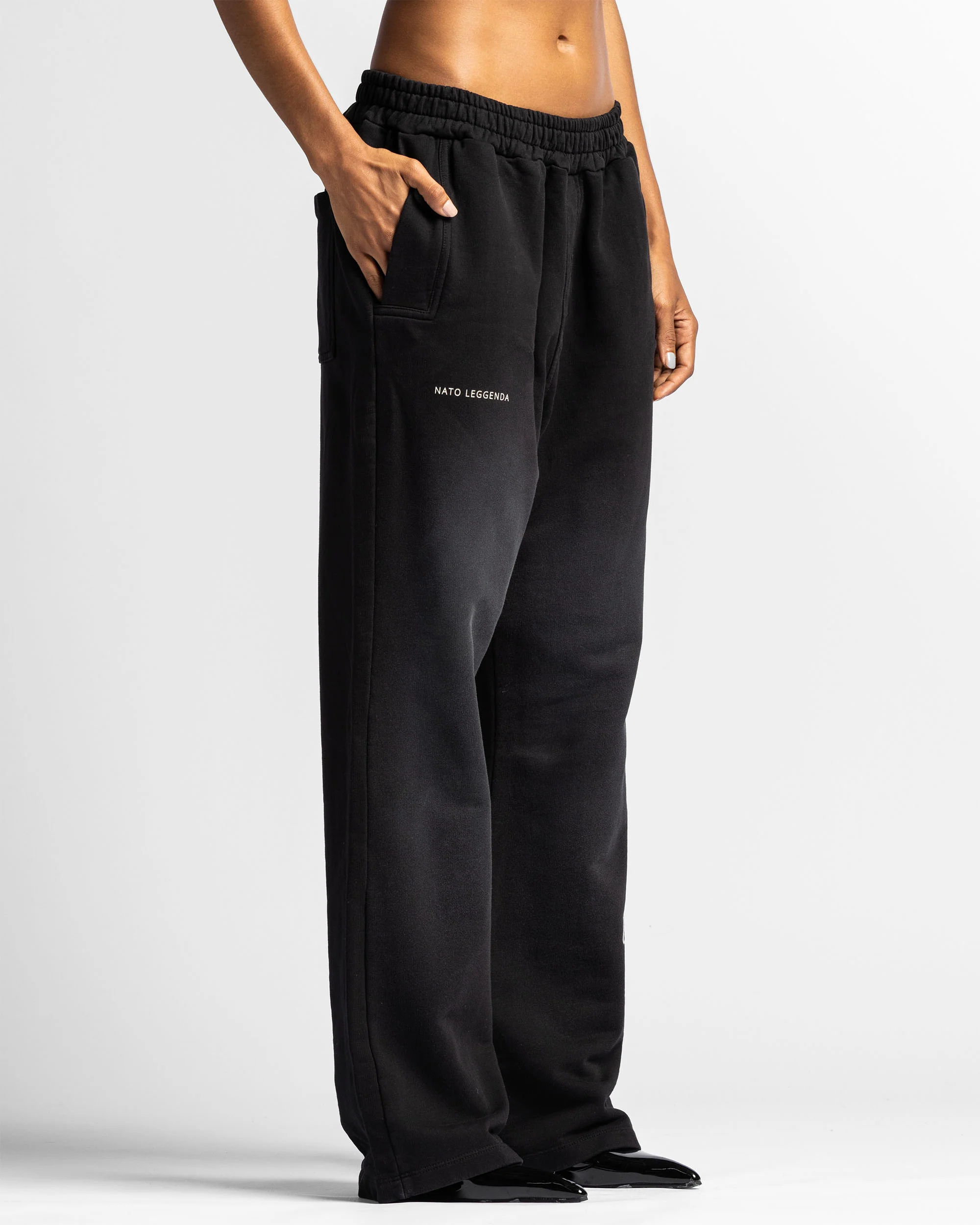 Washed Sweatpant Negra - Unisex - Image 3