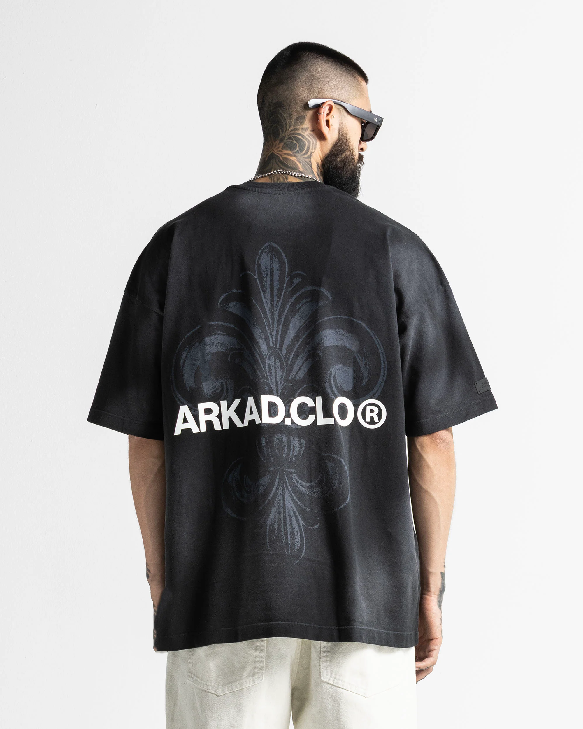 Washed Tshirt Negra Arkad Clo - Image 2