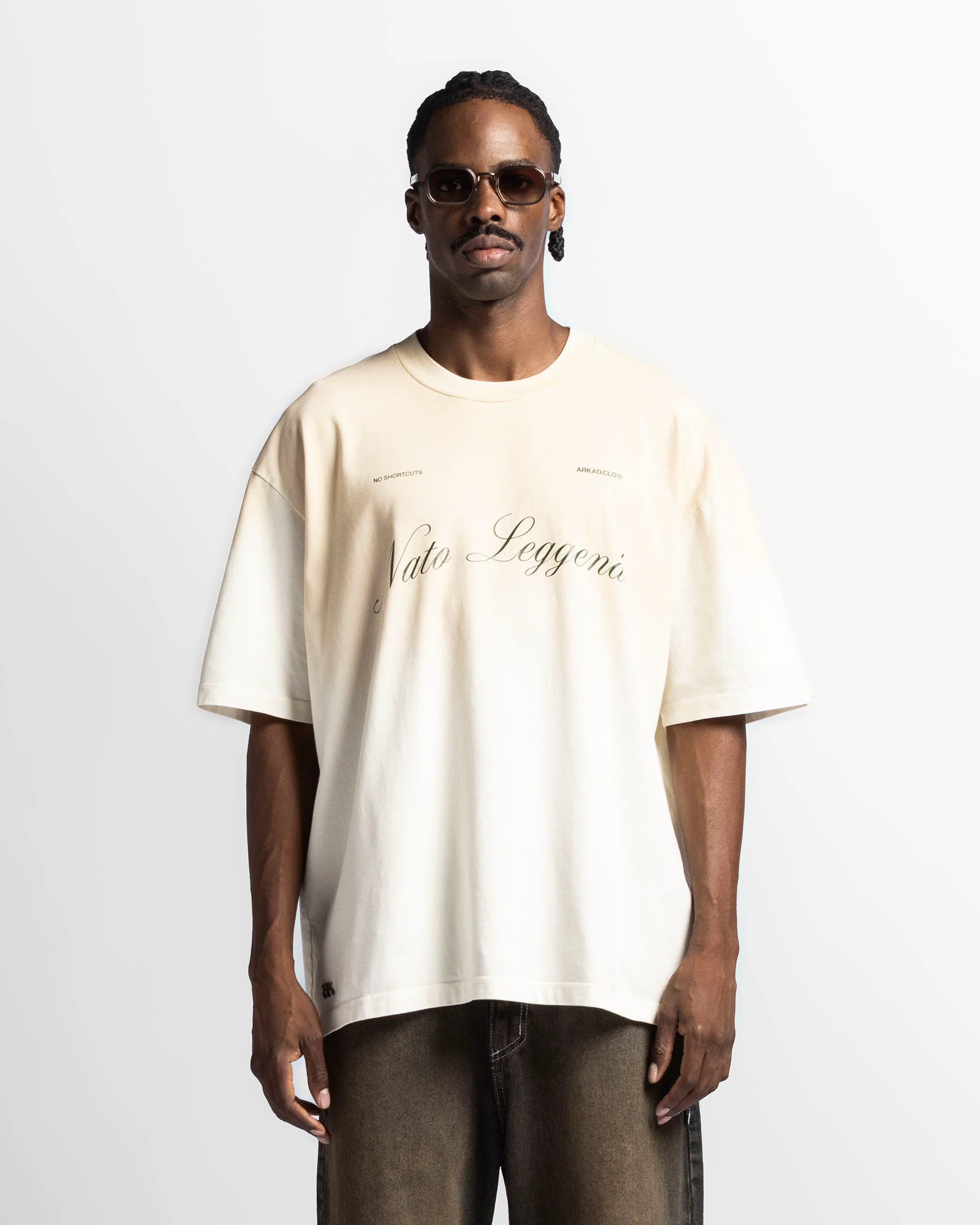 Washed Tshirt Oversize Beige Trophy
