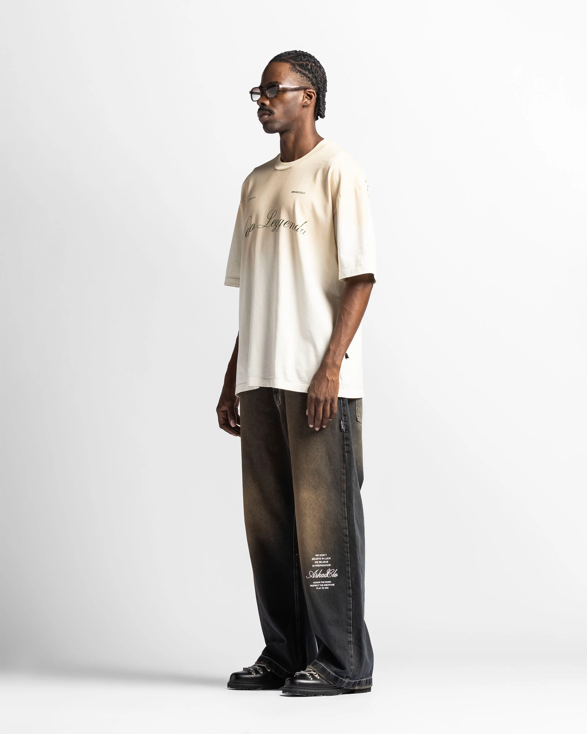 Washed Tshirt Oversize Beige Trophy - Image 10