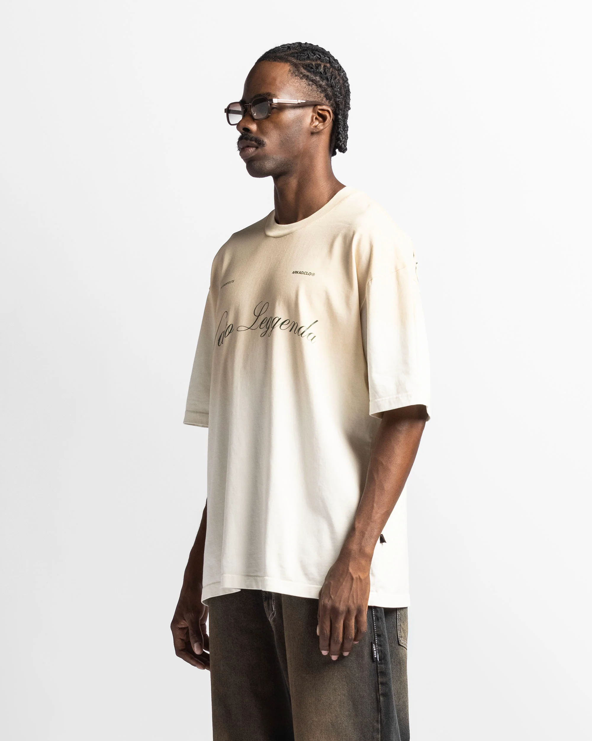 Washed Tshirt Oversize Beige Trophy - Image 4