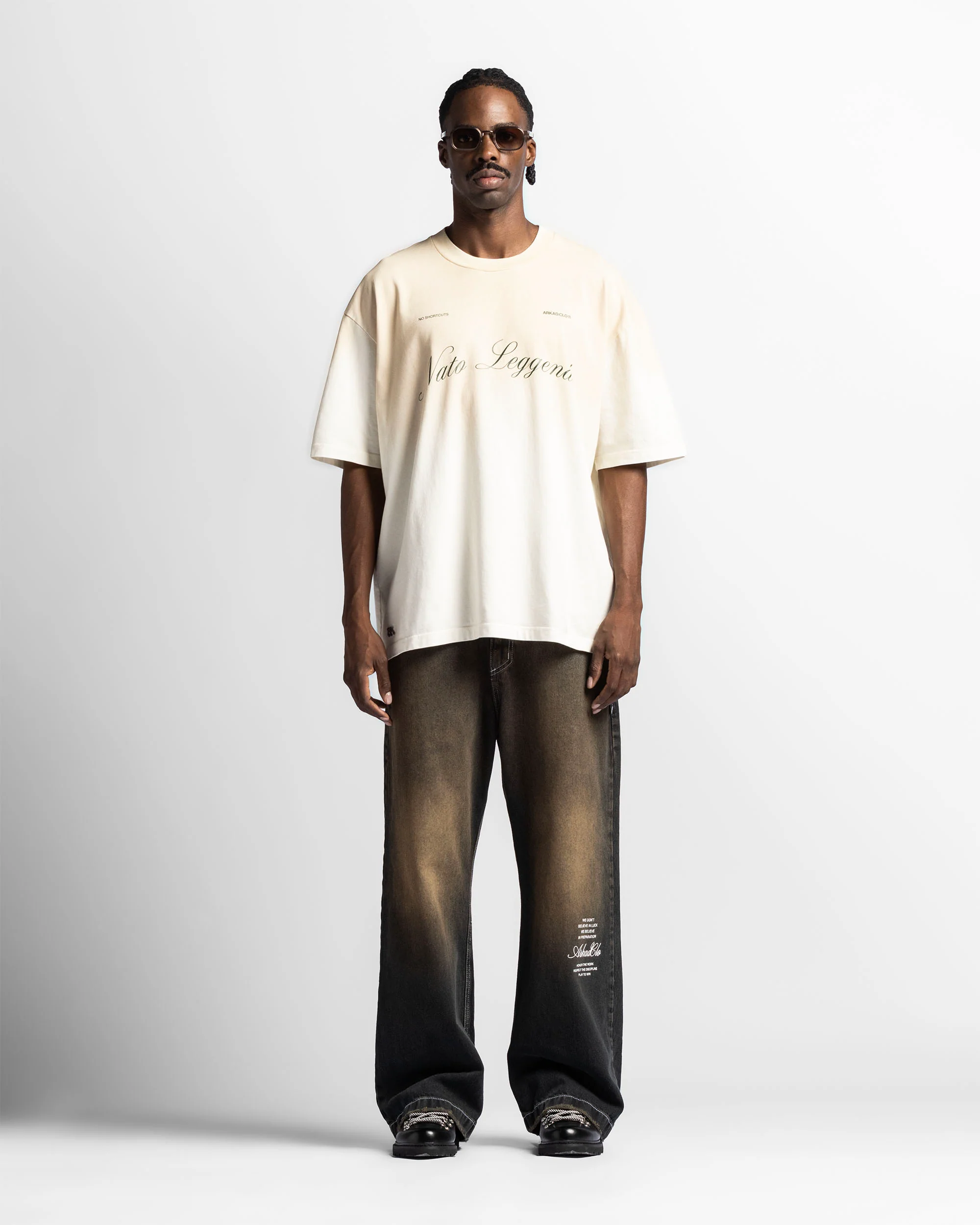 Washed Tshirt Oversize Beige Trophy - Image 8
