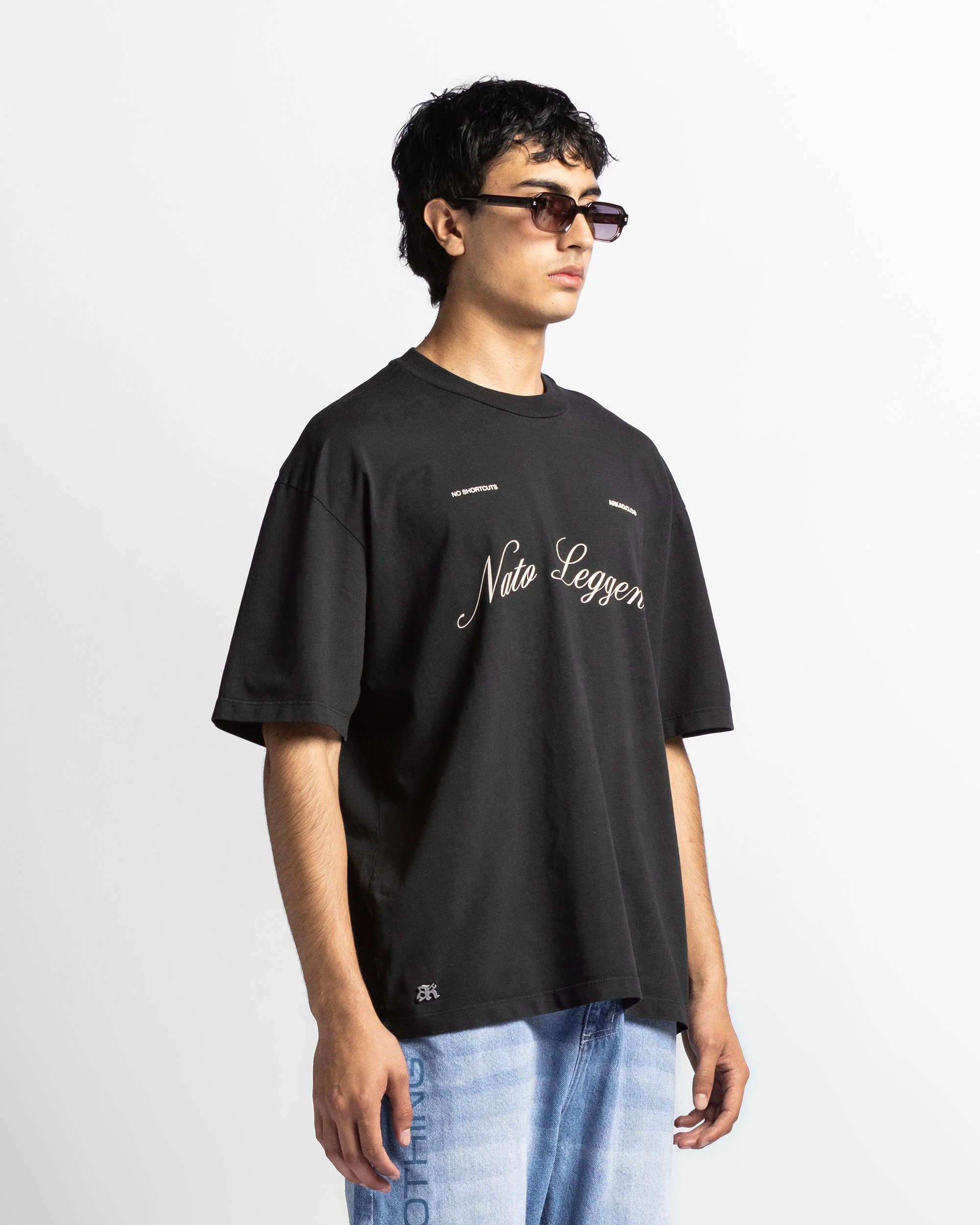 Washed Tshirt Oversize Negra Trophy - Image 3