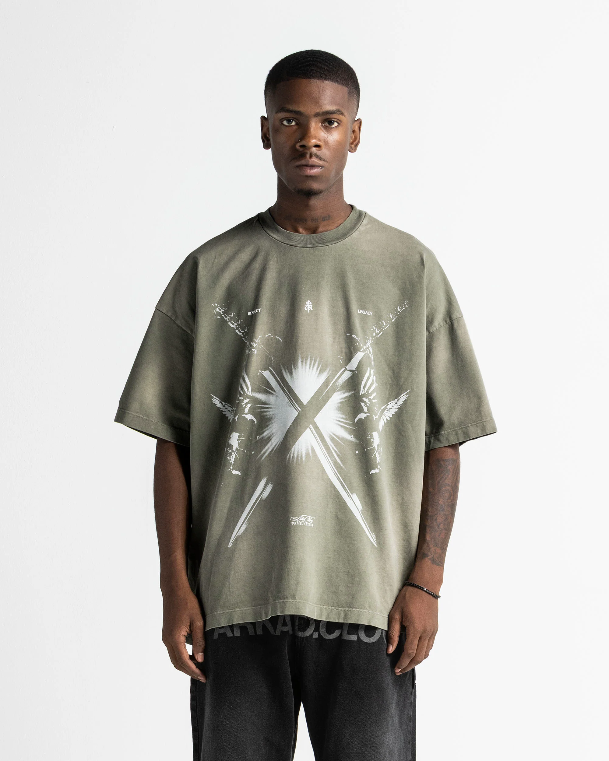 Washed Tshirt Verde Arkad Clo